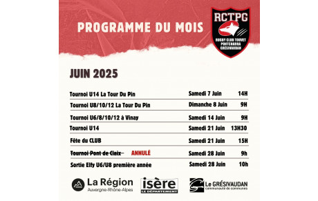 Programme du mois ❤️🖤