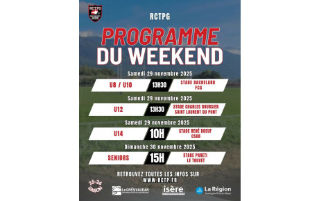 Programme du week-end 